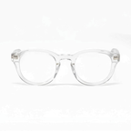 Crystal Clear Showerspecs anti-fog reading glasses, front view.