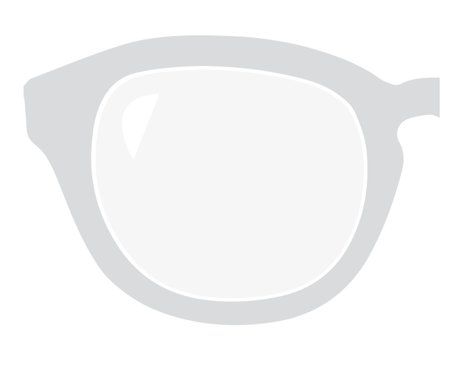Illustration showing fogged eyeglass lenses without anti-fog coating.