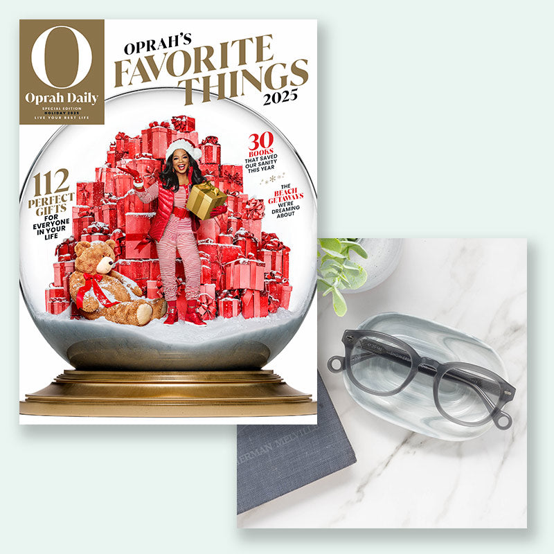Oprah's Favorite Things 2025 magazine cover featuring Showerspecs.