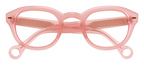 Warm Coral Showerspecs anti-fog reading glasses.