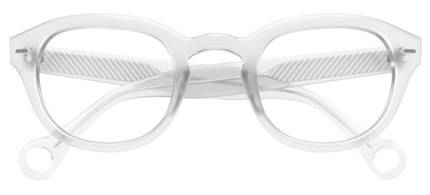 Crystal Clear Showerspecs anti-fog reading glasses.