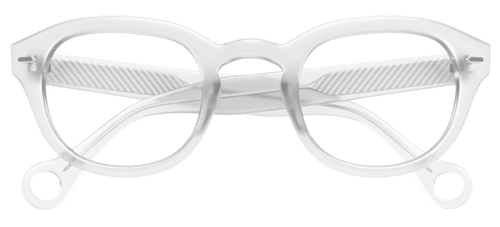 Crystal Clear Showerspecs anti-fog reading glasses.