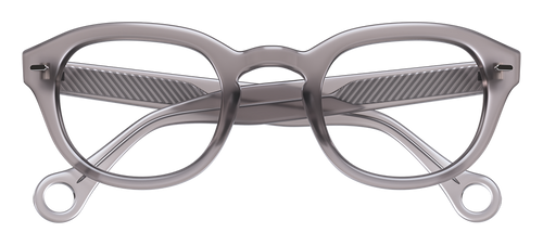 Stone Gray Showerspecs anti-fog reading glasses.