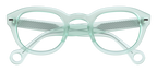 Misty Green Showerspecs anti-fog reading glasses.