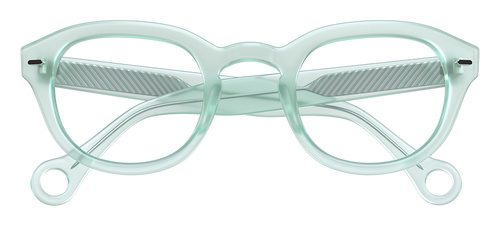 Misty Green Showerspecs anti-fog reading glasses.